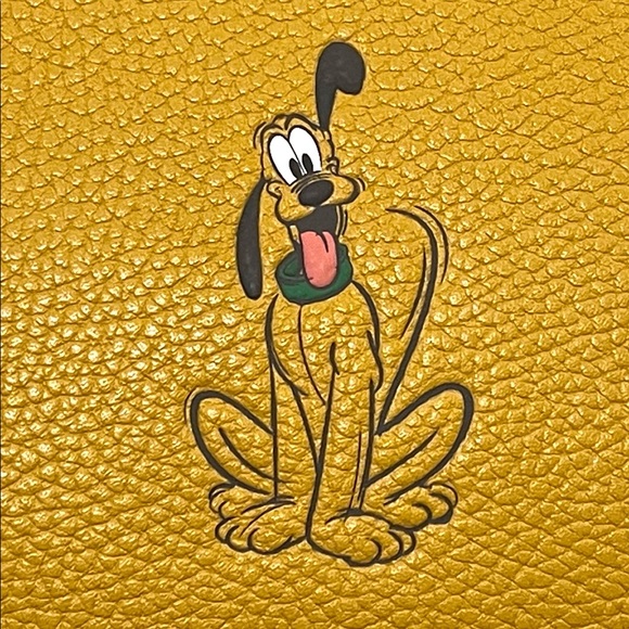 Coach Handbags - Coach X Disney Pluto Large Pouch Clutch NWT